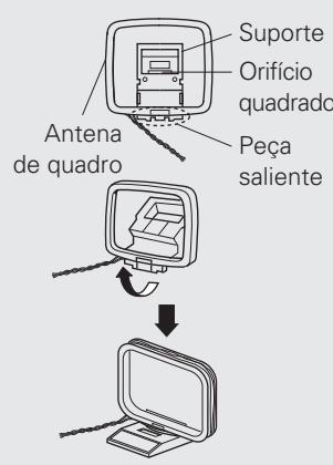 DENON AVR-391E3 - Montagem da antenna de quadro AM - 1