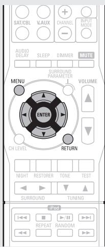DENON AVR-391E3 - Menu operation - 1