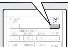 DENON AVR-391E3 - Allumez la TV et le subwoofer. - 2