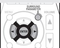 DENON AVR-391E3 - Prima SURROUND PARAMETER e depuis prima ENTER. - 1
