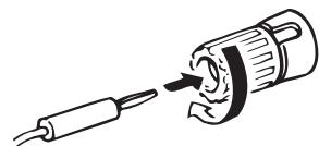 DENON AVR-391E3 - When using a banana plug - 1