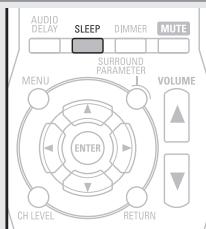 DENON AVR-391E3 - Prima SLEEP e visualize o tempo que pretende definir. - 1