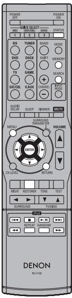 DENON AVR-391E3 - Funcionamento do iPod - 1