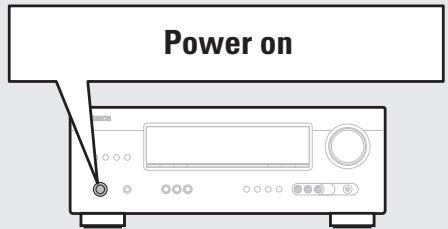 DENON AVR-391E3 - ) Turn on power - 3