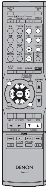 DENON AVR-391E3 - Utilisation du tuner (FM/AM) - 1
