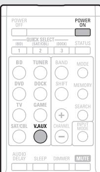 DENON AVR-391E3 - Playing a portable player - 1