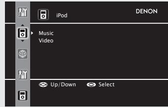 DENON AVR-391E3 - Appuyez sur DOCK pour commuter la source d'entrée sur "DOCK". - 1