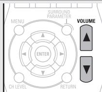 DENON AVR-391E3 - Adjusting the master volume - 1