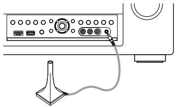 DENON AVRX4000 SP - Connectez le microphone de mesures et de configuration sur la prise SETUP MIC de cet appareil. - 1