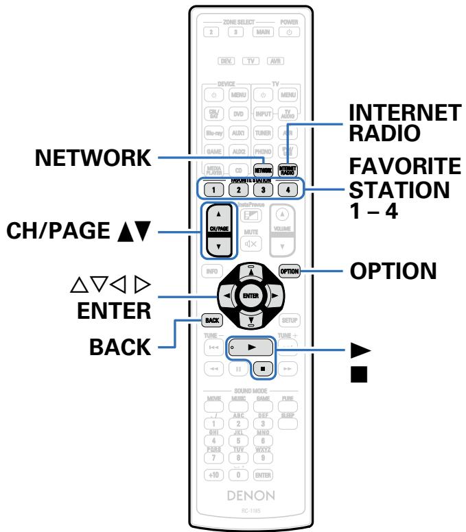 DENON AVRX4000 SP - Écoute de radio internet - 1