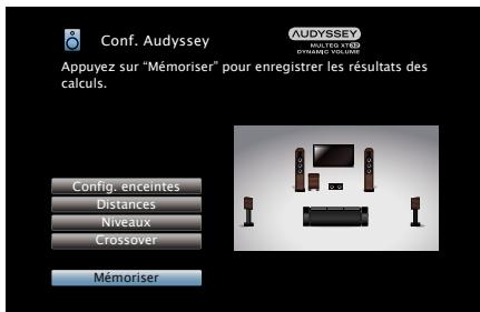 DENON AVRX4000 SP - Sélectionner "mémoriser" et appuyez ensuite sur ENTER. - 1