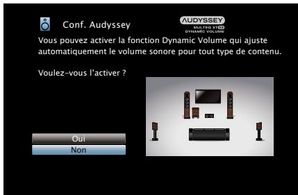 DENON AVRX4000 SP - Activez audyssey dynamic volume®. - 1