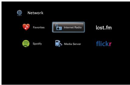 DENON AVRX4000 SP - Utilisez pour sélectionner "internet radio", puis appuyez sur ENTER. - 1