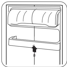 ZANUSSI ZBT3204 - Positioning the door shelves - 1