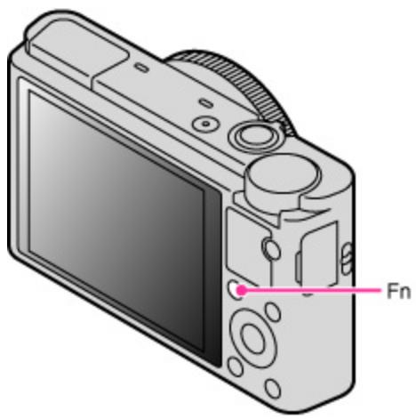 SONY CYBER-SHOT DSC-RX100 II - Utilisation de la touche fn (fonction) - 1