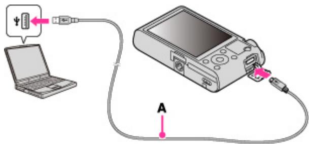SONY CYBER-SHOT DSC-RX100 II - Raccordement de l'appareil à l'ordinateur - 1