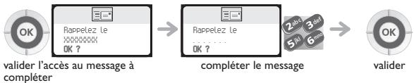 ALCATEL-LUCENT 300 DECT HANDSET - Envoyer un message écrit à un correspondant interne - 6