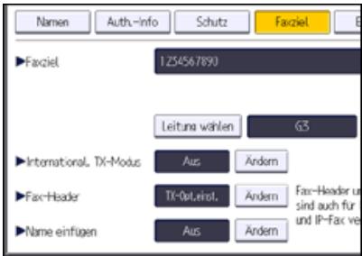 RICOH AFICIO MP6002SP - Registrieren eines IP-Faxziels - 1