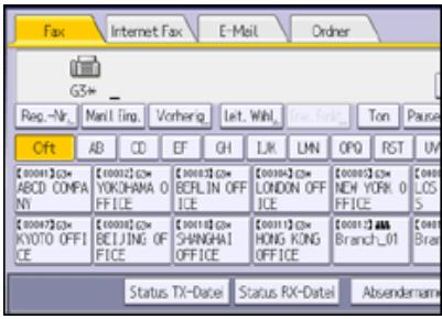 RICOH AFICIO MP6002SP - Eine Faxnummer erneut eingeben, um das Ziel zu bestätigten - 2