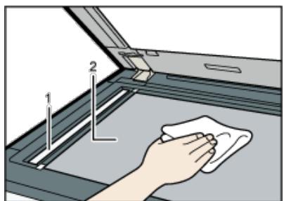 RICOH AFICIO MP6002SP - Reinigung von Vorlagenglas und Scannerglas - 2