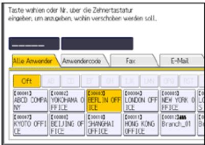 RICOH AFICIO MP6002SP - Ändern der Reihenfolge gespeicherter Namen - 4