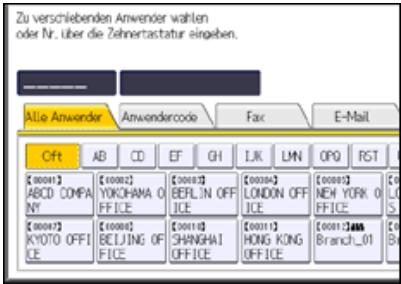 RICOH AFICIO MP6002SP - Ändern der Reihenfolge gespeicherter Namen - 3