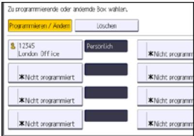 RICOH AFICIO MP6002SP - Löschen von Personenlichen Boxen - 1