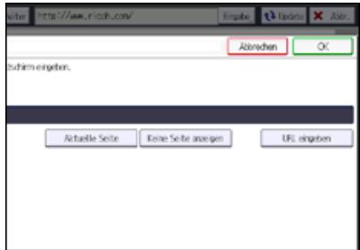 RICOH AFICIO MP6002SP - Die Website festlegen, die zuerst angezeigt wird - 3