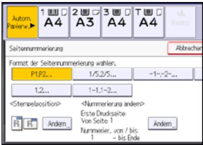 RICOH AFICIO MP6002SP - Drucken von Seitennummern mit Ausnahme der ersten und letzten Seite ("1" auf die zweite Seite drucken) - 3
