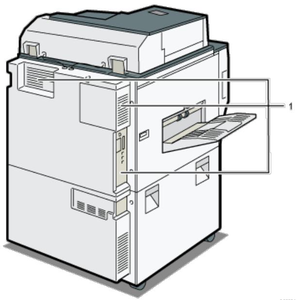 RICOH AFICIO MP6002SP - Vorderansicht und rechte Seitenansicht - 2