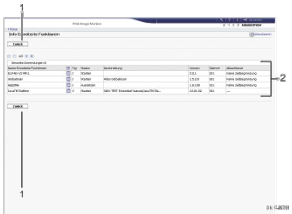 RICOH AFICIO MP6002SP - Bidldschirm Info Erweiterte Funktionen von Web Image Monitor - 2