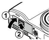 RICOH GR-II - Insertion de la batterie et d'une carte mémoire - 4
