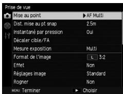 RICOH GR-II - Menu [prise de vue] - 1