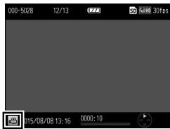 RICOH GR-II - Appuyez sur les touches « pour sélectionner une série vidéo. - 1