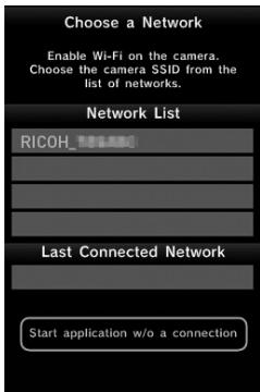 RICOH GR-II - Lorsqu'un dispositif non compatible NFC est utilisé - 1