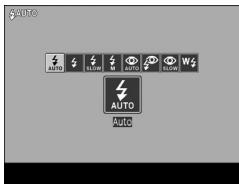 RICOH GR-II - Appuyez sur les touches pour changer le mode flash. - 1