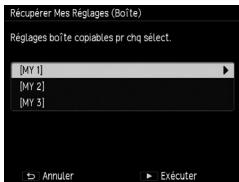 RICOH GR-II - Rappel des réglages enregistrés sous mes réglages - 1