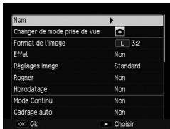 RICOH GR-II - Modification de « mes réglages - 2