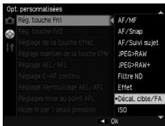RICOH GR-II - Enregistrement des fonctions pour les touches FN1, FN2 et effet - 1