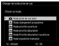 RICOH GR-II - Positionnez le sélecteur de mode sur MY 1, MY 2 ou MY 3. - 2