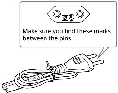 SONY FMP X5 - On supplied AC power cords - 3