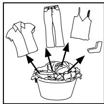 PROLINE LOGIC - Attention : les petits éléments (les boutons, etc.) risquent d'endommager le lave-linge et rendre indispensable une réparation aux frais de l'utilisateur. - 3