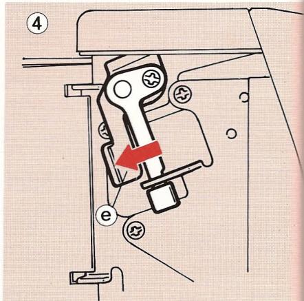 ELNA LOCK PRO 4 DC - Réglage de la pression du pied presse-étoffe - 3