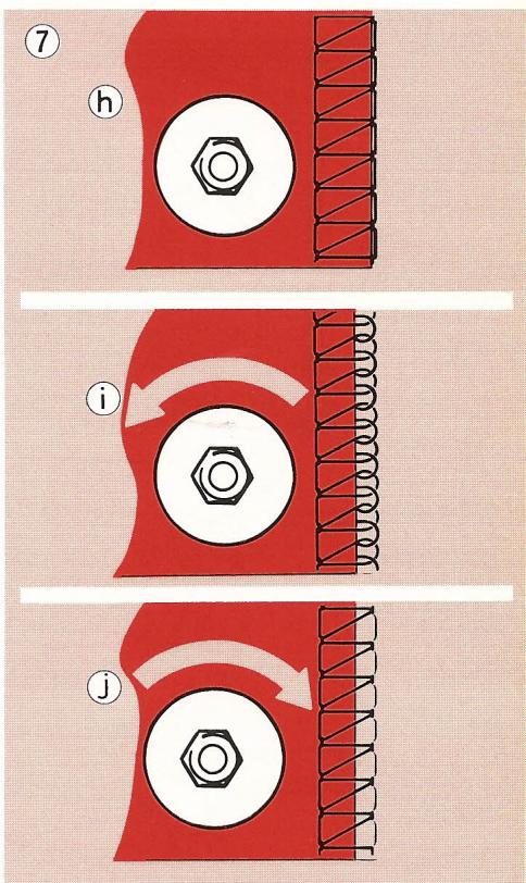 ELNA LOCK PRO 4 DC - Réenclenchez ensuite la lame-couteau mobile. - 2