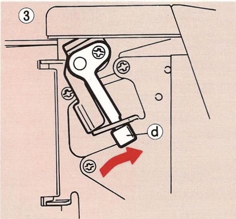 ELNA LOCK PRO 4 DC - Réglage de la pression du pied presse-étoffe - 2