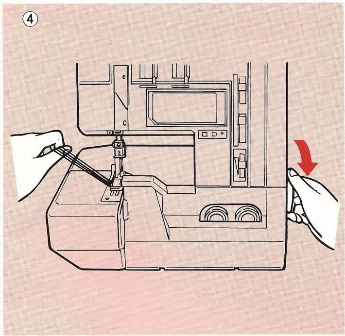 ELNA LOCK PRO 4 DC - Changement de fils - 2