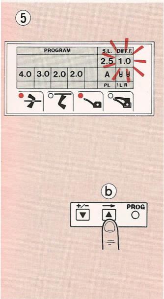 ELNA LOCK PRO 4 DC - Reprogrammation des chiffres de réglage sur l'affichage écran - 1