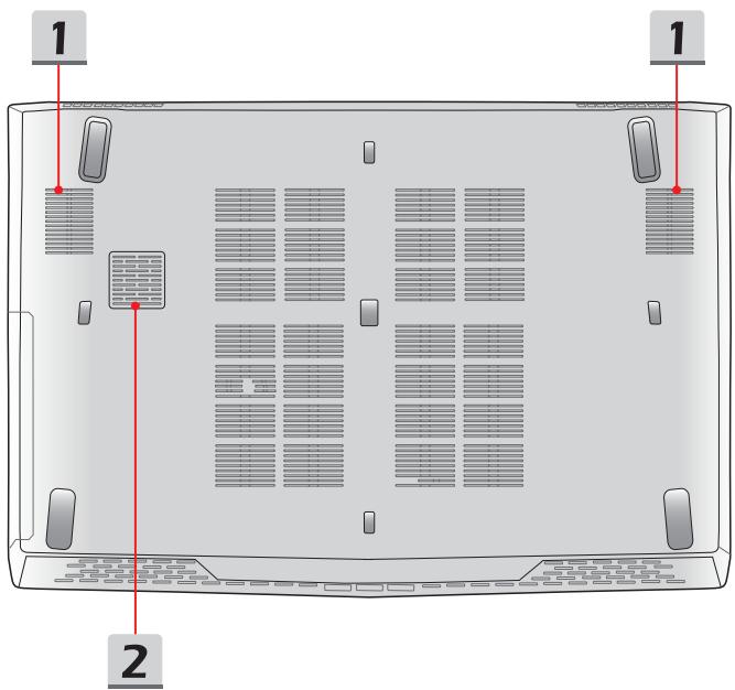 MSI GE72 6QC,  GE72 6QF - Ventilateur - 1