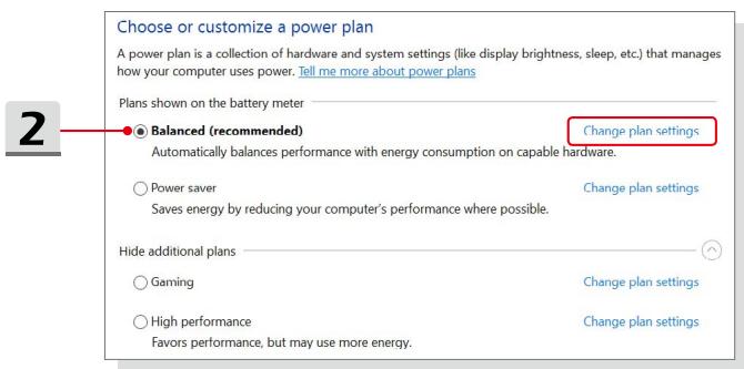 MSI GS43VR 7RE-086FR PHANTOM PRO - Choisissez ou personnalisez un mode de gestion de l'alimentation - 2