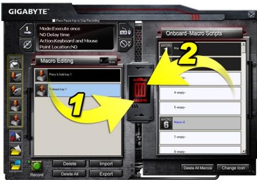 GIGABYTE AIVIA K8100 M6980X - Delete a Macro Editing Note or Micro Script - 1